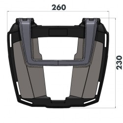 66195210101 : Hepco-Becker Easyrack Top-Case Support 2020 Honda CRF Africa Twin