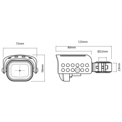 731106 : Fari Aggiuntivi LED Hepco-Becker Flooter Honda CRF Africa Twin