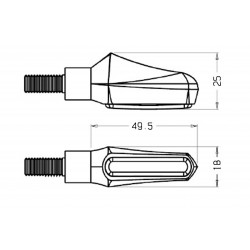 9084N / 9151N : Blinker Curve Puig Honda CRF Africa Twin