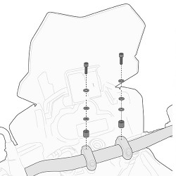 S900A + 05SKIT : Barra intelligente Givi 2020 Honda CRF Africa Twin