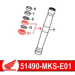 51490-MJP-G51 : Honda genuine fork seals Honda CRF Africa Twin