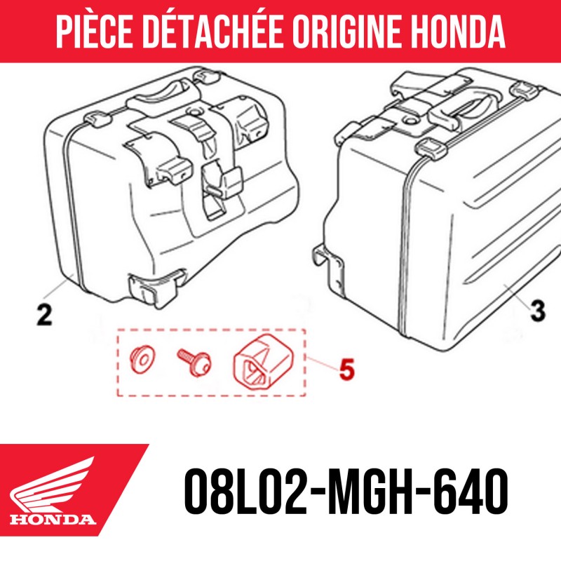 08L02-MGH-640 : Honda Luggage Attachment Rubber Honda CRF Africa Twin