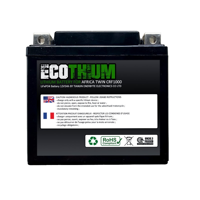 LIFEPO4 : Batteria al litio Ecothium Honda CRF Africa Twin