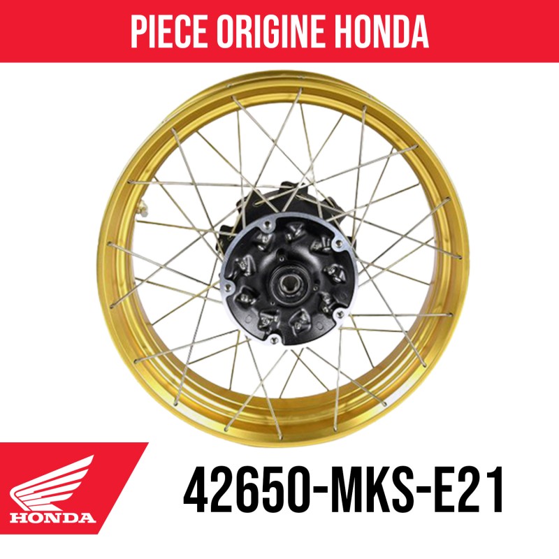 42650-MKS-E21 : Cerchio posteriore dorato originale Honda Honda CRF Africa Twin