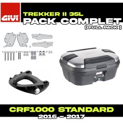 PACK-SR1144-TRK35N : Givi Trekker II 35L Aluminum Top-Case Pack Honda CRF Africa Twin