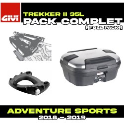 PACK-SR1161-TRK35N : Givi Trekker II 35L Alu Top-Case-Set Honda CRF Africa Twin