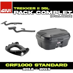 PACK-SR1162-TRK35B : Givi Trekker II Top-Case-Set 35L Schwarz Honda CRF Africa Twin