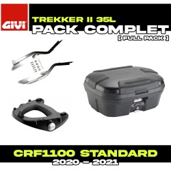 PACK-1179FZ-TRK35B : Givi Trekker II 35L Black Top Case Pack Honda CRF Africa Twin