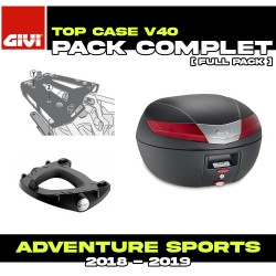 PACK-SR1161-V40N : Paquete Top-Case Givi V40 Honda CRF Africa Twin