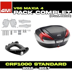 PACK-SR1144-V56NN : Pacco Top-Case Givi V56 Maxia 4 Honda CRF Africa Twin