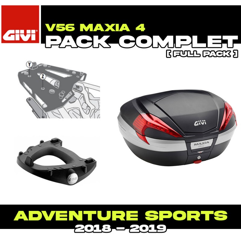 PACK-SR1161-V56NN : Givi V56 Maxia 4 Topcase-Set Honda CRF Africa Twin