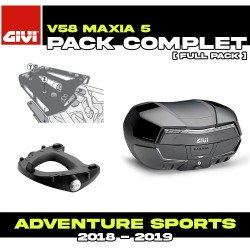 PACK-SR1161-V58NNT : Pacchetto Top-Case Givi V58 Maxia 5 Honda CRF Africa Twin