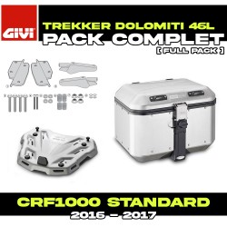 PACK-SR1144-DLM46A : Givi Dolomiti 46L Alu Top-Case Pack Honda CRF Africa Twin