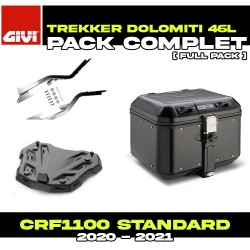 PACK-1179FZ-DLM46B : Pack Top-Case Givi Dolomiti 46L Negro Honda CRF Africa Twin