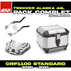 PACK-1179FZ-ALA44A : Givi Alaska 44L Aluminum Top-Case Pack Honda CRF Africa Twin