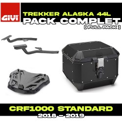 PACK-SR1162-ALA44B : Givi Alaska 44L Topcase-Paket Schwarz Honda CRF Africa Twin