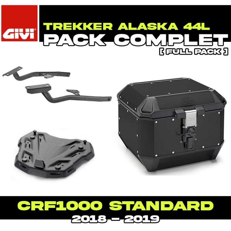 PACK-SR1162-ALA44B : Givi Alaska Top-Case Pack 44L Black Honda CRF Africa Twin