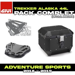 PACK-SR1161-ALA44B : Givi Alaska 44L Black Kit Honda CRF Africa Twin