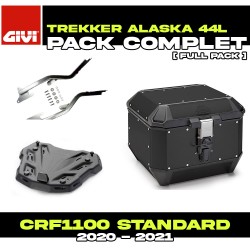 PACK-1179FZ-ALA44B : Givi Alaska 44L Black Top-Case Pack Honda CRF Africa Twin