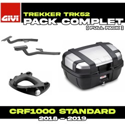 PACK-SR1162-TRK52N : Givi Trekker 52L Aluminum Top-Case Pack Honda CRF Africa Twin