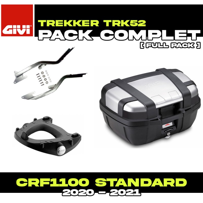 PACK-1179FZ-TRK52N : Pack Top-Case Givi Trekker 52L Aluminio Honda CRF Africa Twin