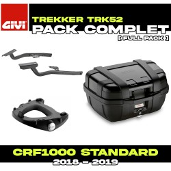 PACK-SR1162-TRK52B : Givi Trekker 52L Black Top-Case Pack Honda CRF Africa Twin