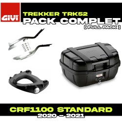 PACK-1179FZ-TRK52B : Givi Trekker 52L Topcase-Paket Schwarz Honda CRF Africa Twin