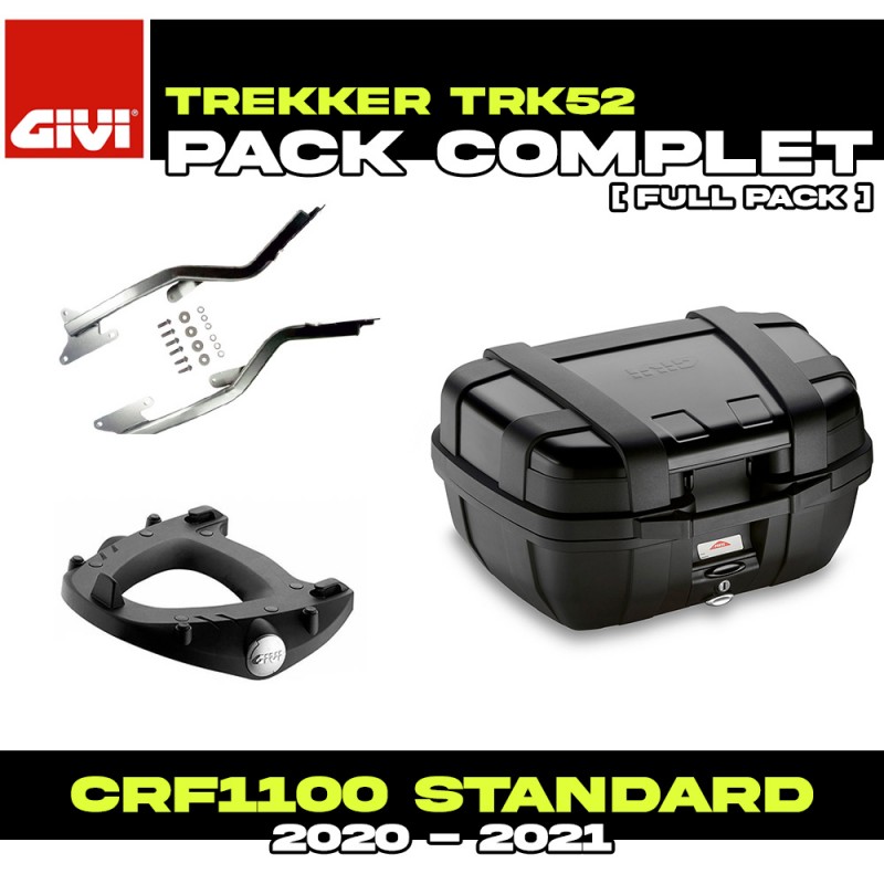 PACK-1179FZ-TRK52B : Givi Trekker 52L Top-Case Pack Black Honda CRF Africa Twin