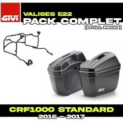 PACK-PLR1144-E22N : Gepäckträger-Set Givi E22 Honda CRF Africa Twin