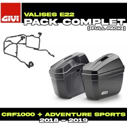 PACK-PLR1161-E22N : Pack de maletas laterales Givi E22 Honda CRF Africa Twin