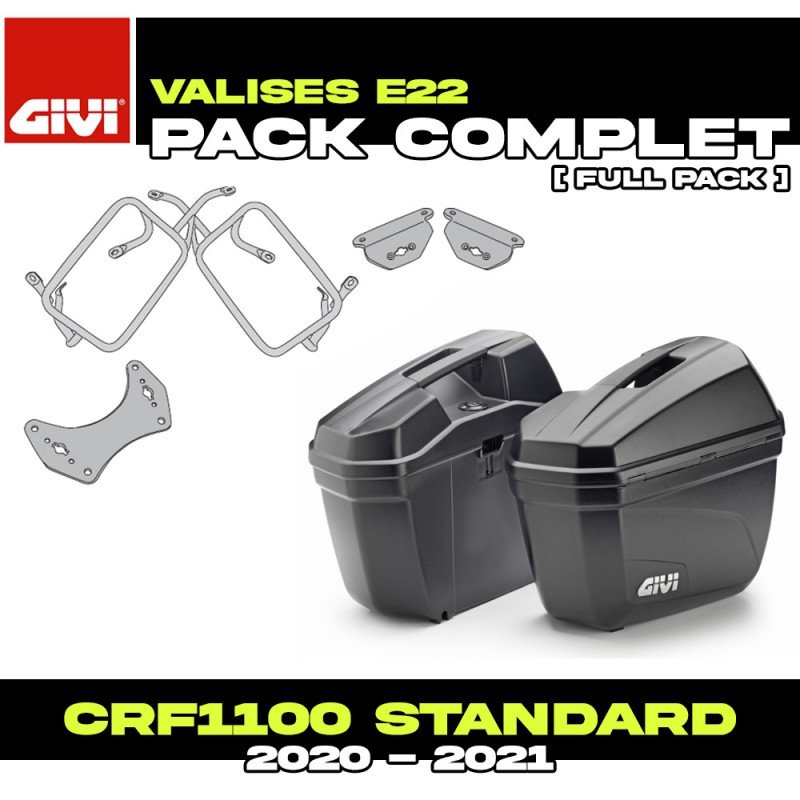 PACK-PLO1179MK-E22N : Givi E22 Side Case Set Honda CRF Africa Twin