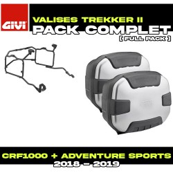 PACK-PLR1161-TRK35PACK2 : Pack Alforjas laterales Givi Trekker II Alu Honda CRF Africa Twin