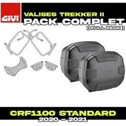 PACK-PLO1179MK-TRK35BPACK2 : Pack de Maletas Lateral Givi Trekker II Negro Honda CRF Africa Twin