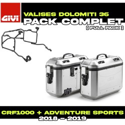 PACK-PLR1161-DLMK36APACK2 : Givi Dolomiti 36L Aluminium Side Cases Pack Honda CRF Africa Twin