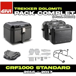 PACK-1144-DLMKB : Pack Gepäck Givi Dolomiti Schwarz Honda CRF Africa Twin