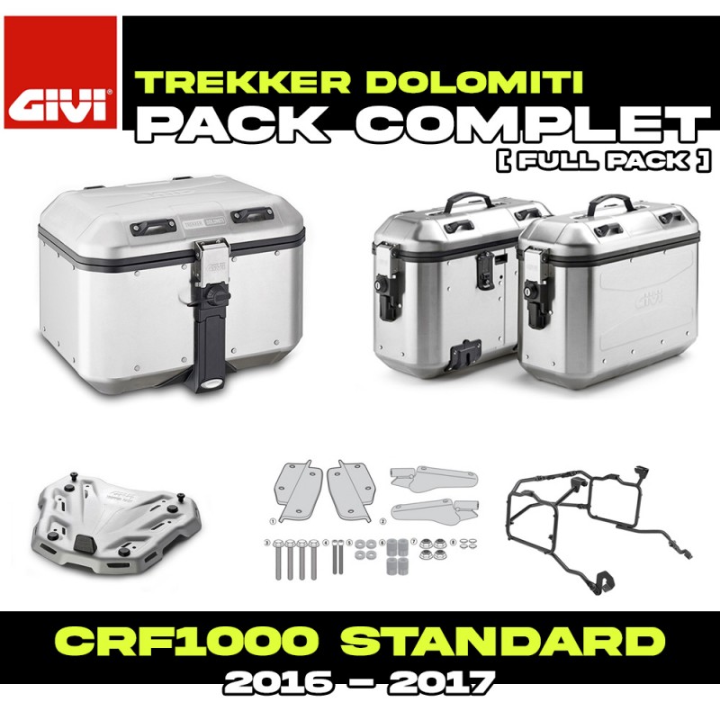 PACK-1144-DLMKA : Givi Dolomiti Alu Gepäckset Honda CRF Africa Twin