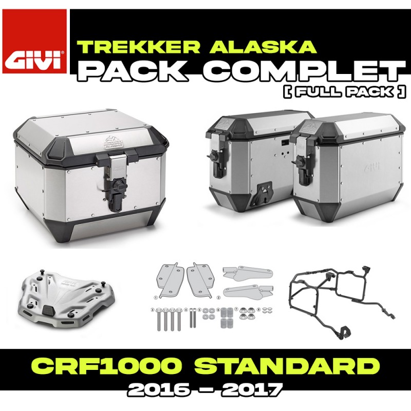 PACK-1144-ALAA : Pack Equipaje Givi Alaska Alu Honda CRF Africa Twin