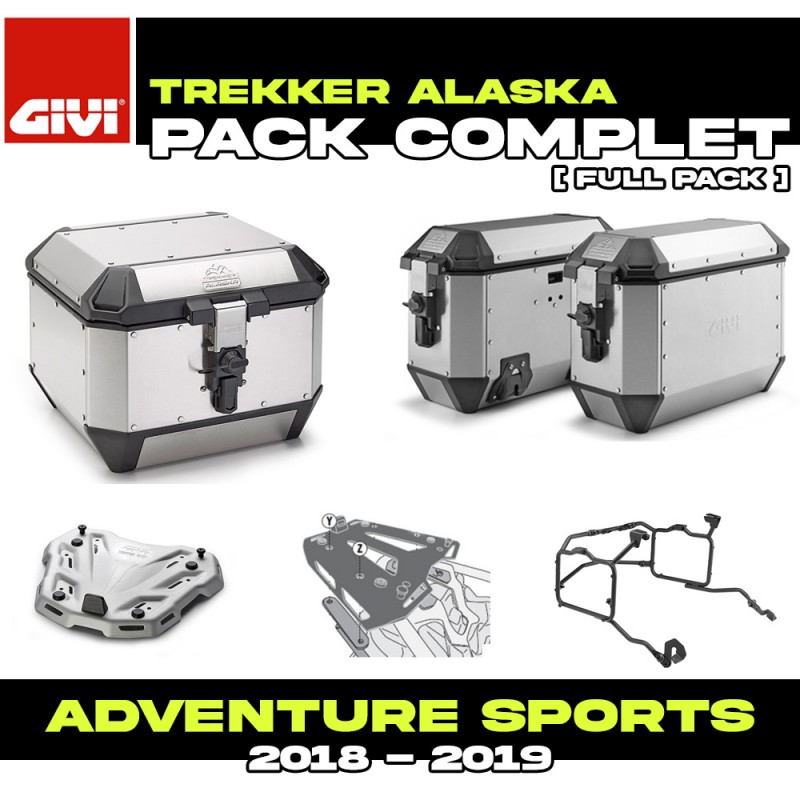 PACK-1161-ALAA : Pacchetto Bagagli Givi Alaska Alu Honda CRF Africa Twin