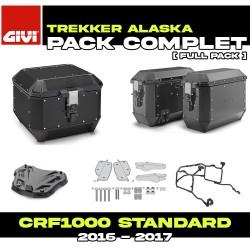 PACK-1144-ALAB : Pack Gepäckträger Givi Alaska Schwarz Honda CRF Africa Twin