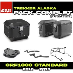 PACK-1162/1161-ALAB : Paquete de Equipaje Givi Alaska Negro Honda CRF Africa Twin