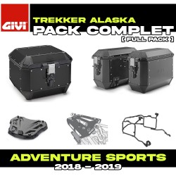 PACK-1161-ALAB : Givi Alaska Schwarzes Gepäckset Honda CRF Africa Twin