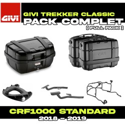 PACK-1162/1161-TRKB : Pack Bagagerie Givi Trekker Nero Honda CRF Africa Twin