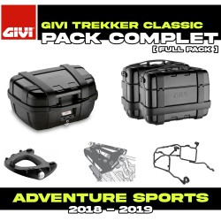 PACK-1161-TRKB : Pack Bagagli Givi Trekker Nero Honda CRF Africa Twin