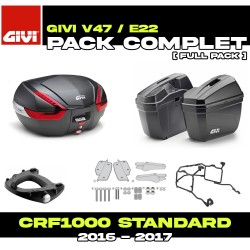 PACK-1144-V47NN/E22N : Paquete de Equipaje Givi V47 / E22 Honda CRF Africa Twin