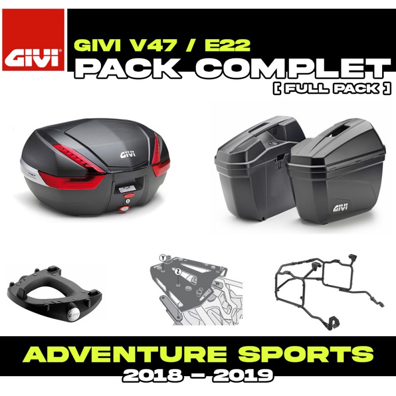 PACK-1161-V47NN/E22N : Givi V47 / E22 Gepäckset Honda CRF Africa Twin