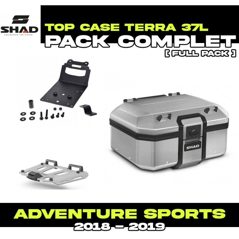 PACK-H0DV18ST-D0TR37100 : Pack Top-Case Shad Terra 37L Alluminio Honda CRF Africa Twin