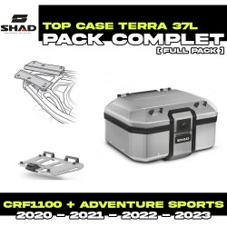 PACK-H0DV10ST-D0TR37100 : Shad Terra 37L Aluminum Top Case Pack Honda CRF Africa Twin