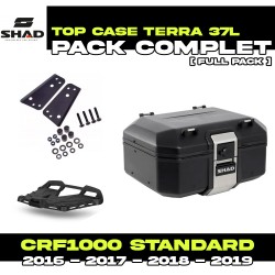 PACK-H0CR12ST-D0TR37100B : Pack Top-Case Shad Terra 37L Negro Honda CRF Africa Twin