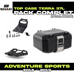 PACK-H0DV18ST-D0TR37100B : Paquete Top-Case Shad Terra 37L Negro Honda CRF Africa Twin