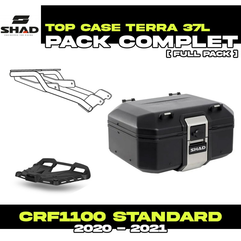 PACK-H0CR10ST-D0TR37100B : Pack Top-Case Shad Terra 37L Nero Honda CRF Africa Twin